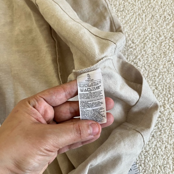 Old Navy Light Beige Linen summer neutral mini dress XL - Picture 5 of 8